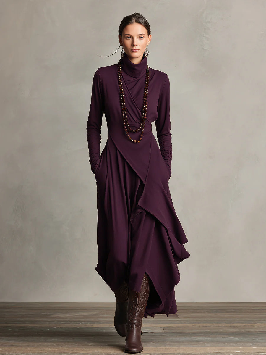Vestido Maxi Asimétrico Bohemio