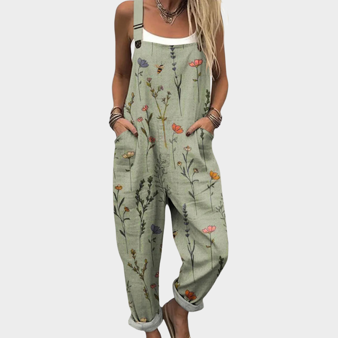 Salopette estampada confortable
