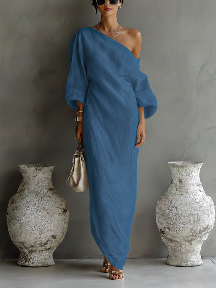 Vestido Blanco Marfil Elegante