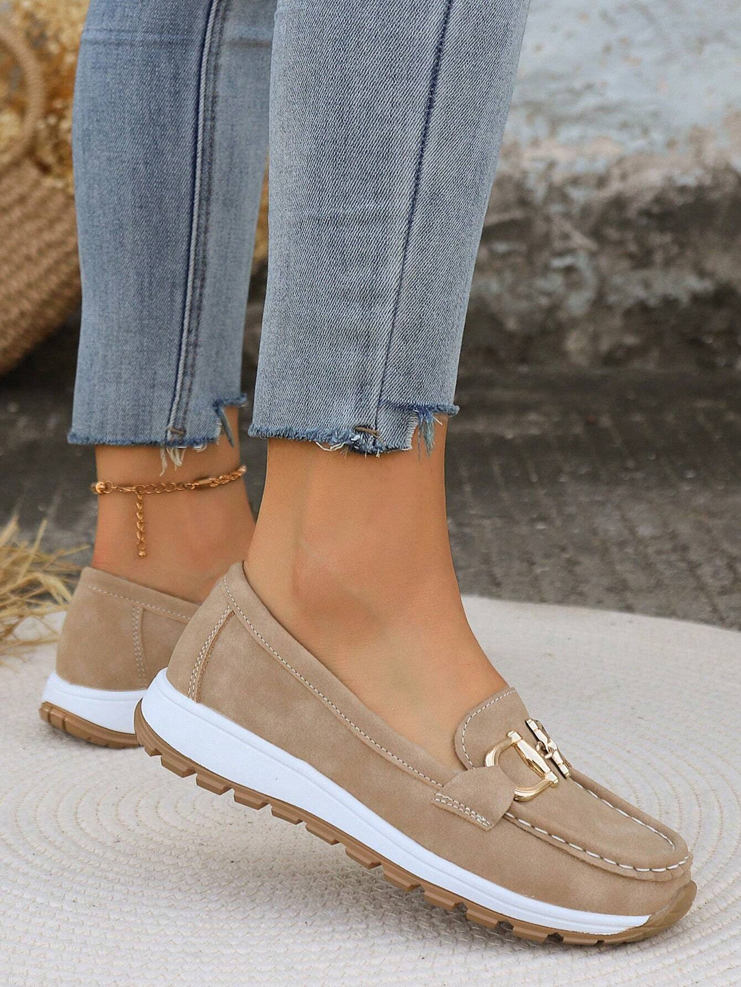 Ellie | Mocasines con Hebilla Plana