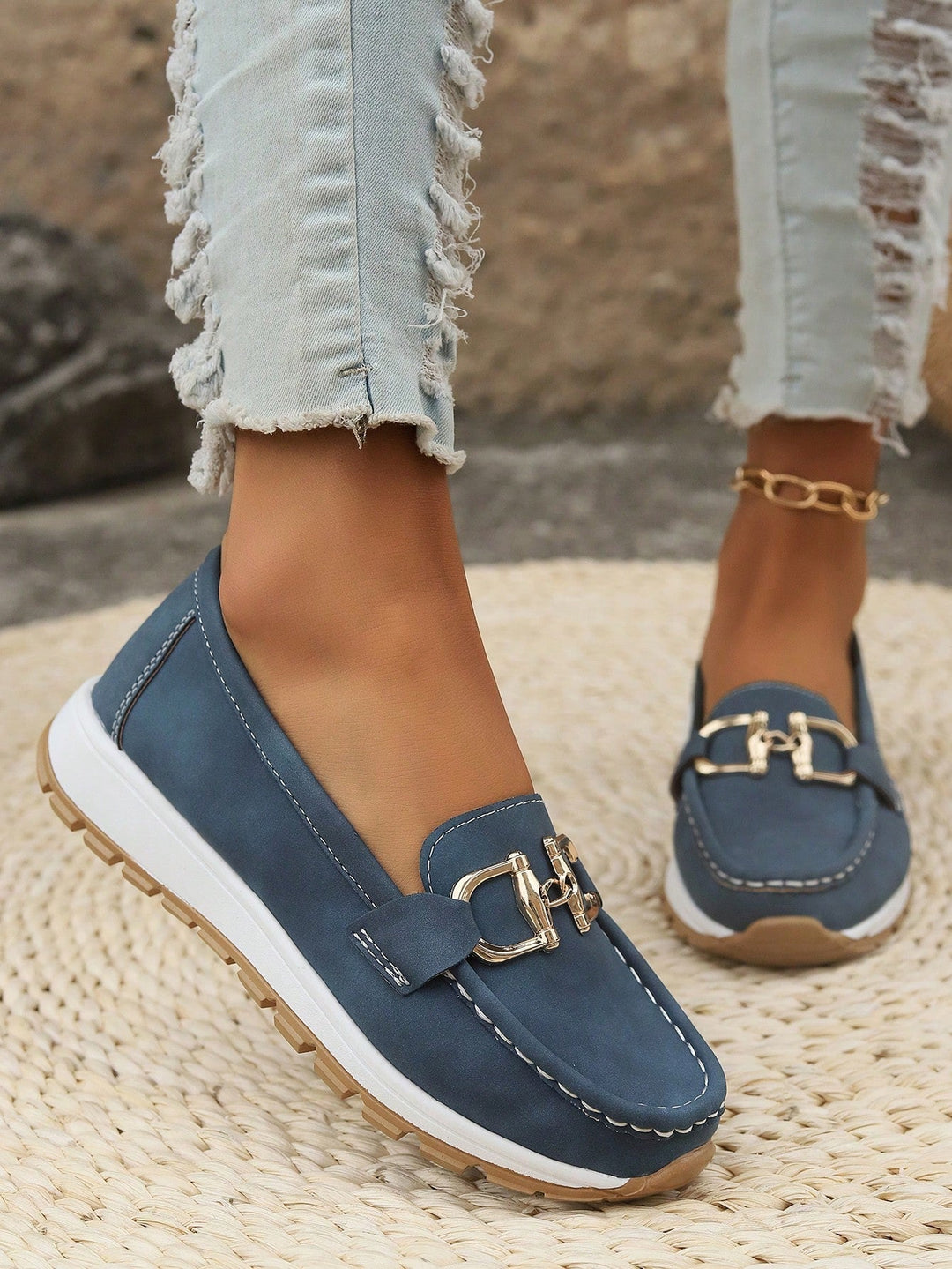 Ellie | Mocasines con Hebilla Plana
