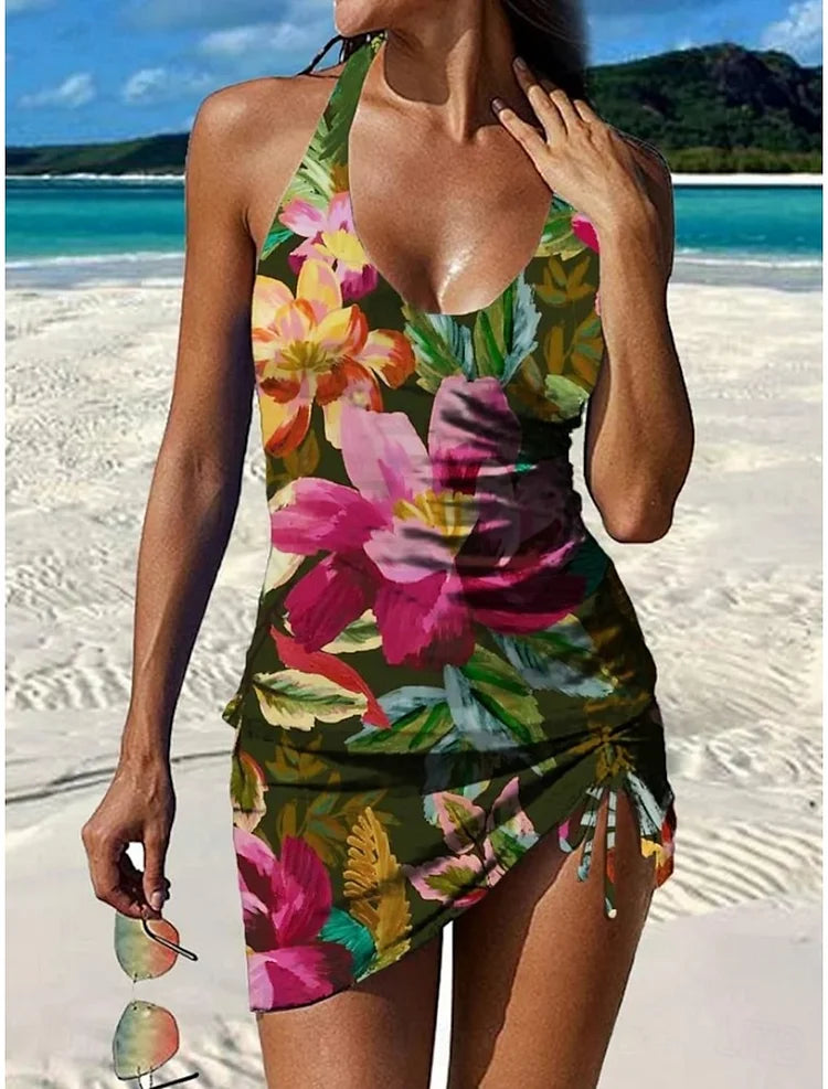 Floral Tankini with Shorts