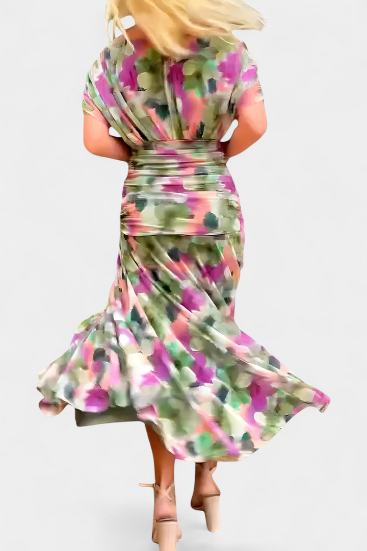 Vestido Elegante con Escote en V