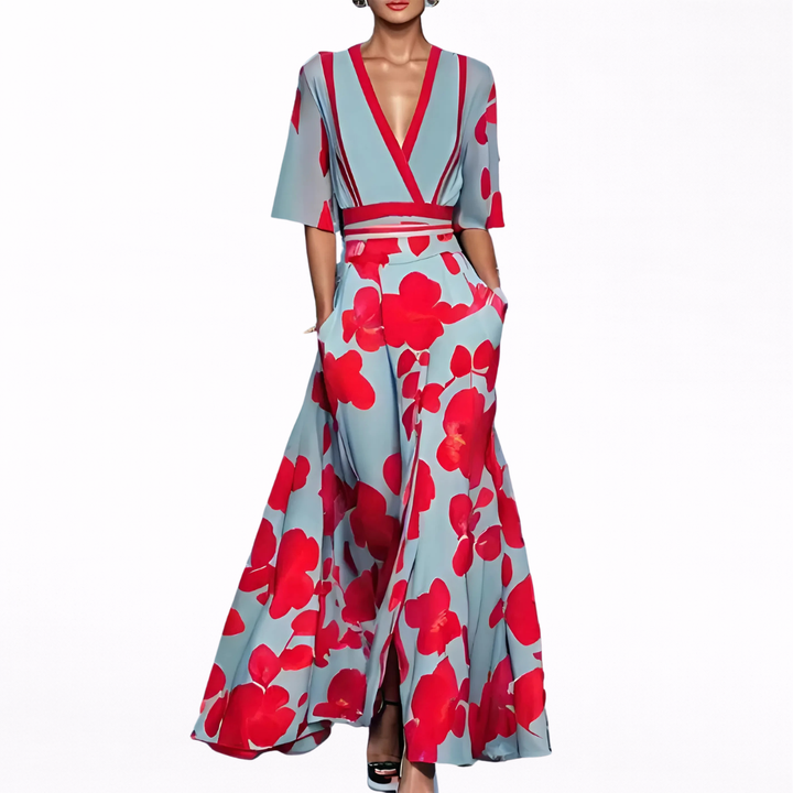 Valentina | Vestido Elegante con Escote Profundo