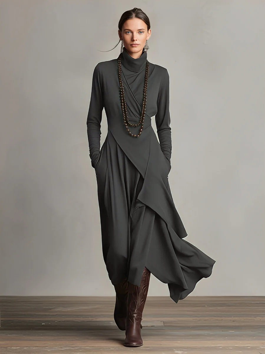 Vestido Maxi Asimétrico Bohemio