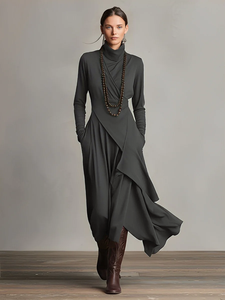 Vestido Maxi Asimétrico Bohemio