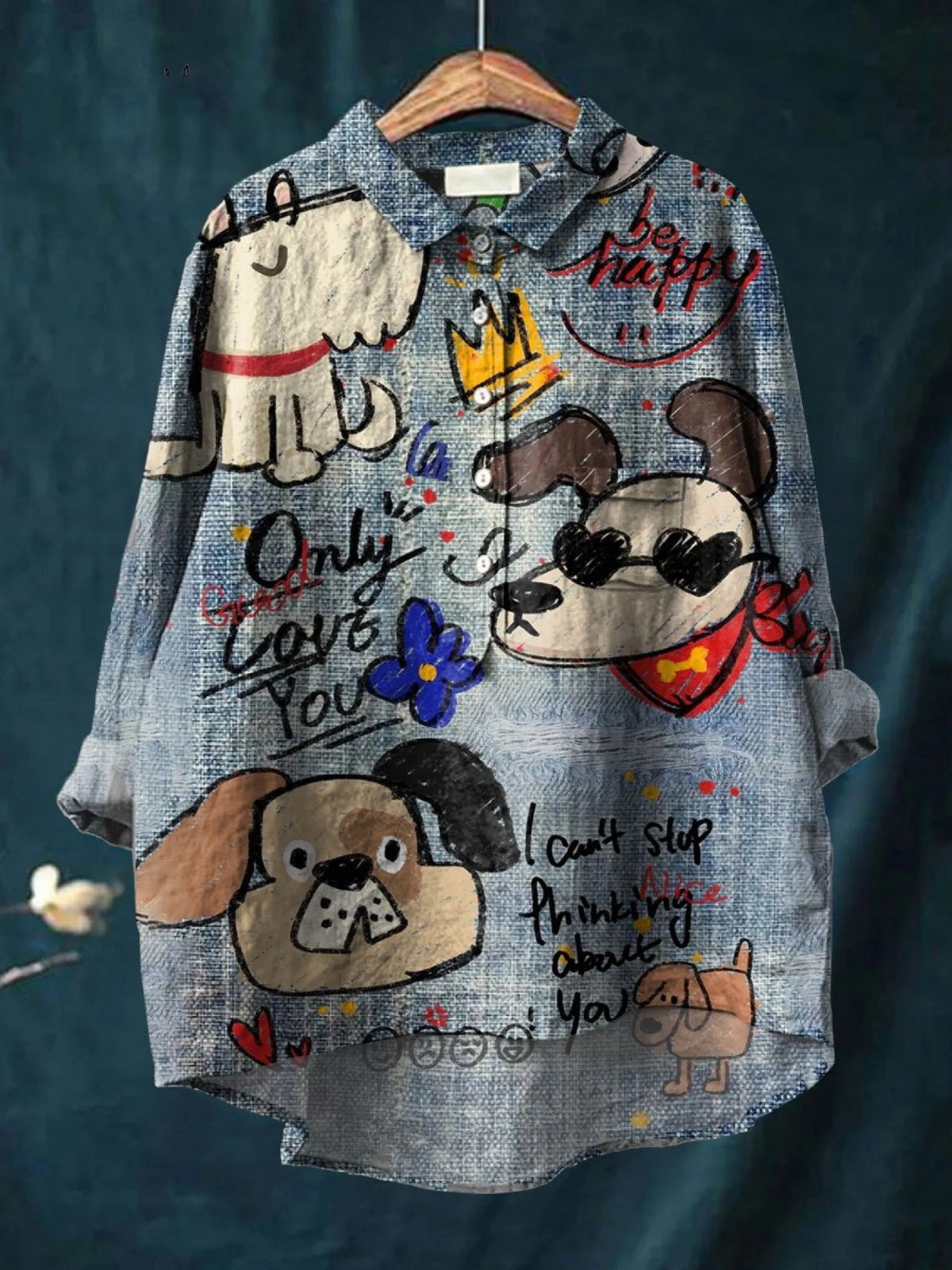Kendra | Camiseta Casual con Arte de Perro Bonito