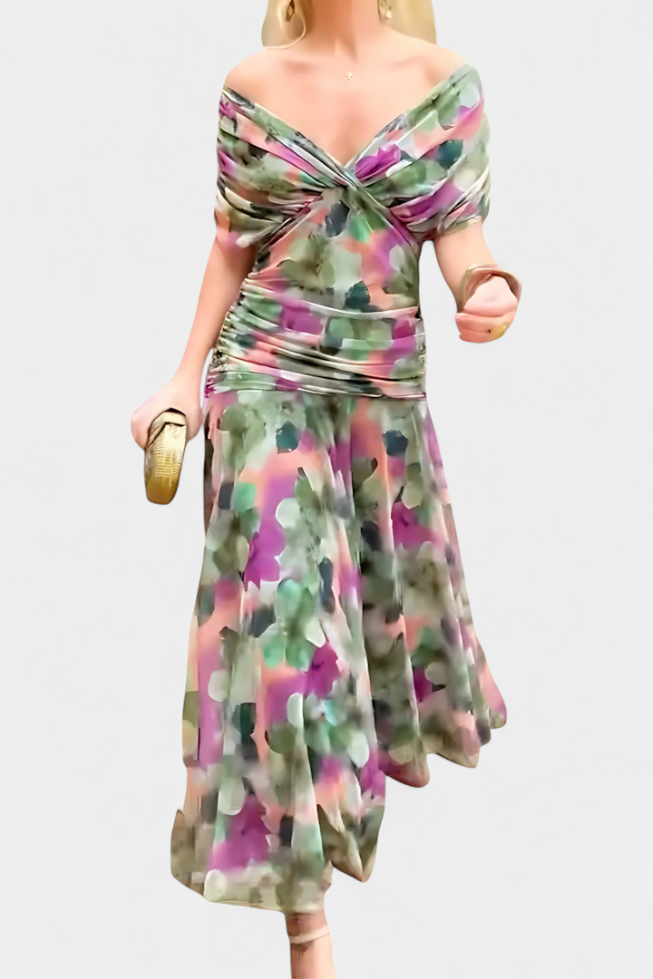 Vestido Elegante con Escote en V
