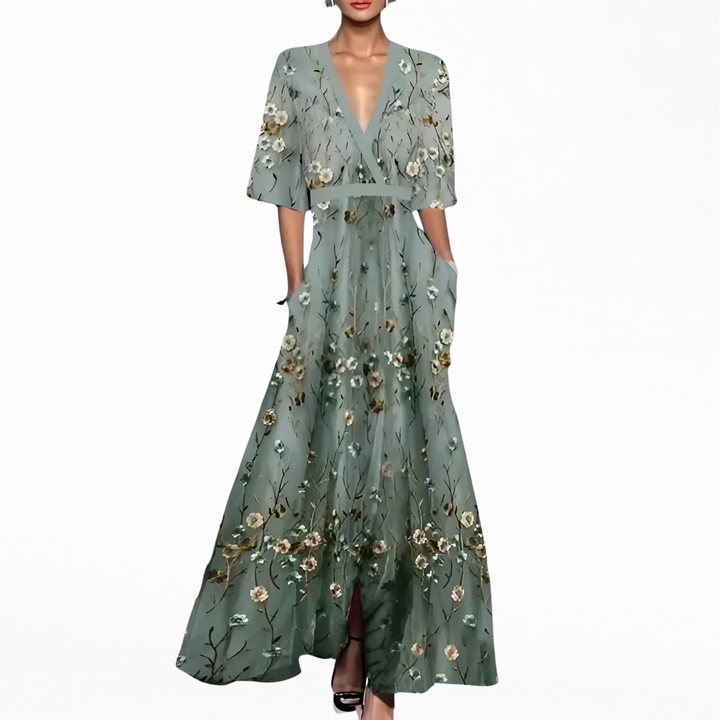 Valentina | Vestido Elegante con Escote Profundo