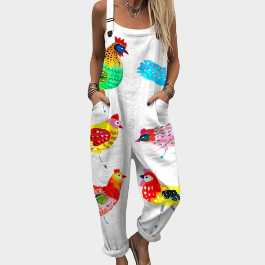 Salopette estampada cómoda