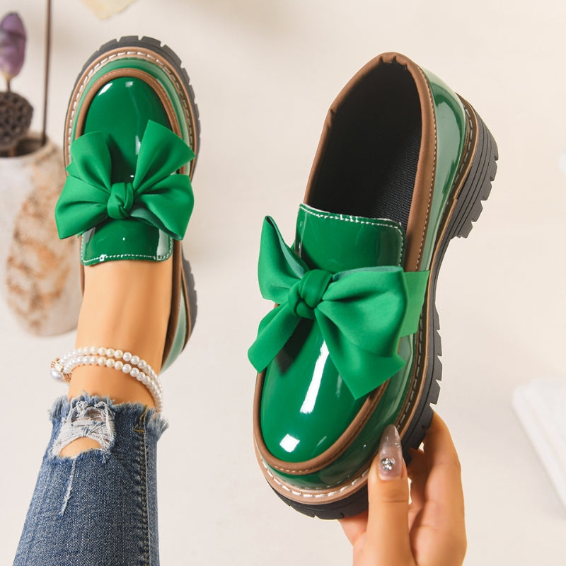 Mocasines Glossy Verde