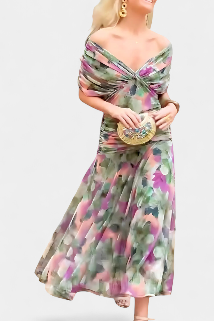 Vestido Elegante con Escote en V