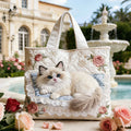 Kit para Gatito del Jardín de Rosas | Bolsa de Mano Hecha a Mano