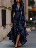 Palma | Vestido Maxi de Satén Drapado
