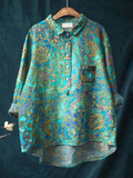 Roslyn | Camiseta Casual de Arte Retro para Mujeres