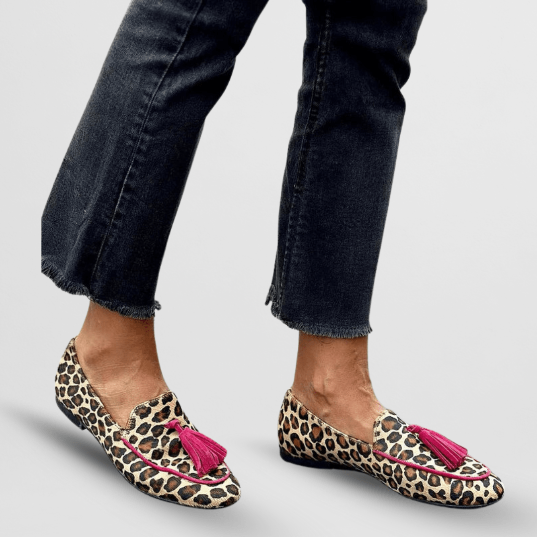 Francesca | Pantuflas con detalles de flecos