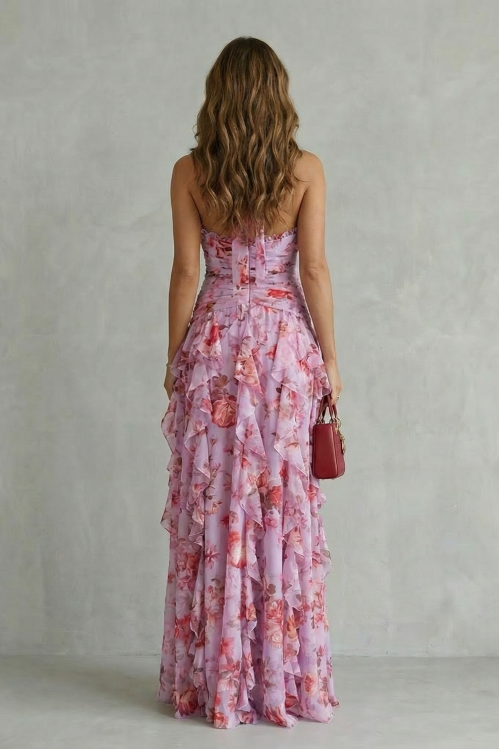 Belladina – Vestido maxi con cuello halter