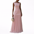 Celeste | Vestido Maxi Plisado
