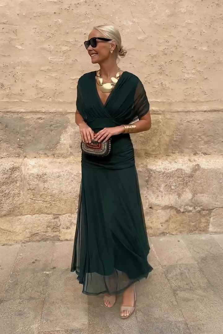 Louise | Vestido Maxi de Fiesta Elegante con Escote en V