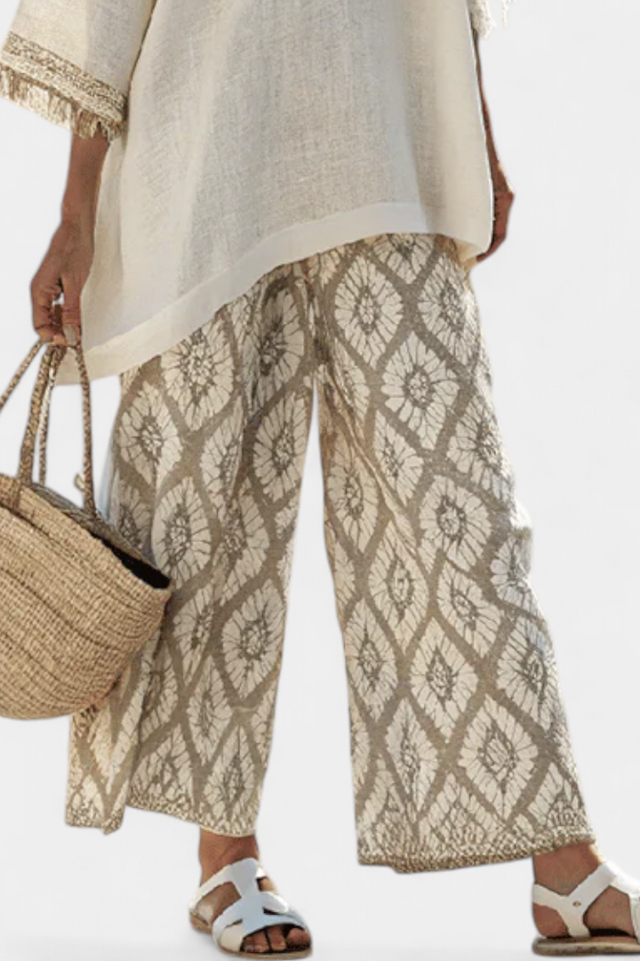 Alverra | Conjunto de Top Sofisticado y Pantalones Casual