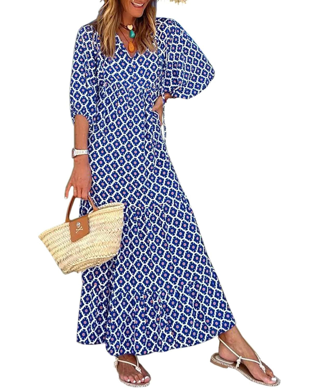Vestido Maxi Boho Floral