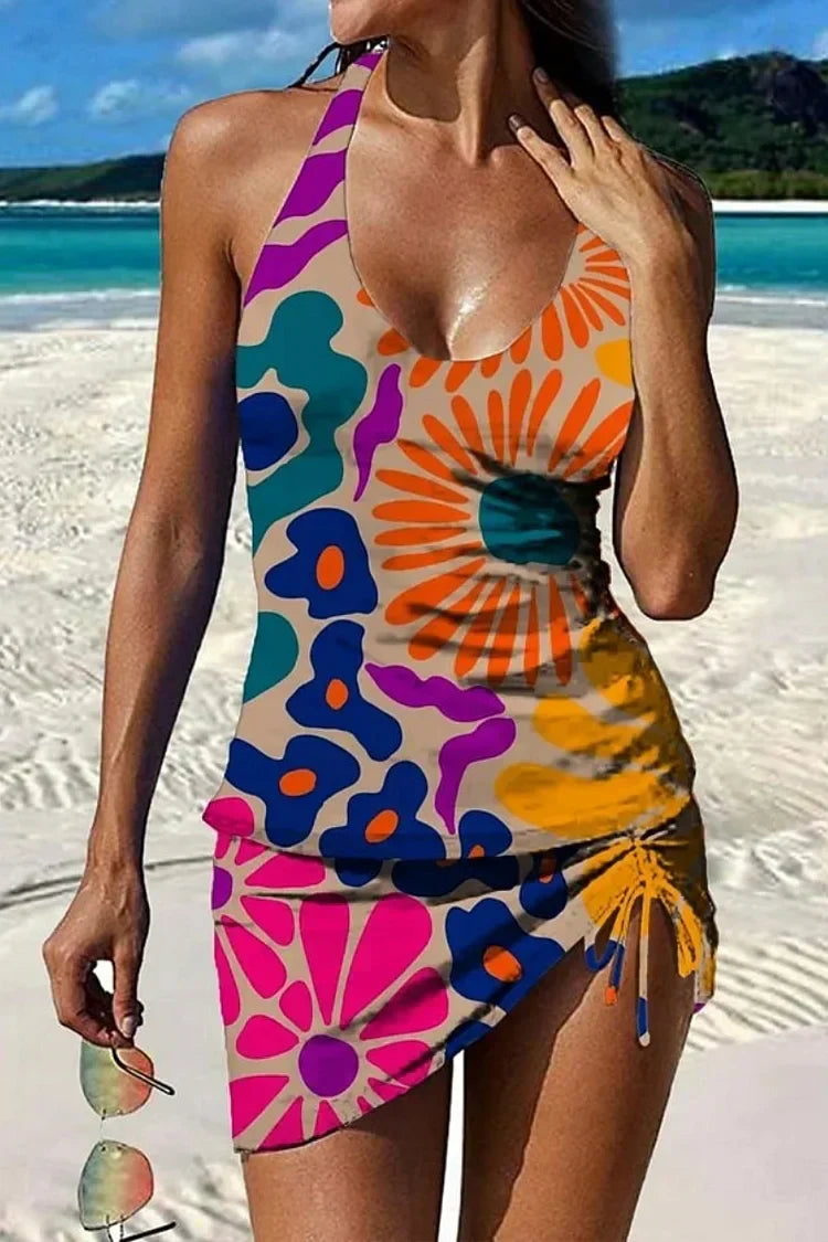 Floral Tankini with Shorts