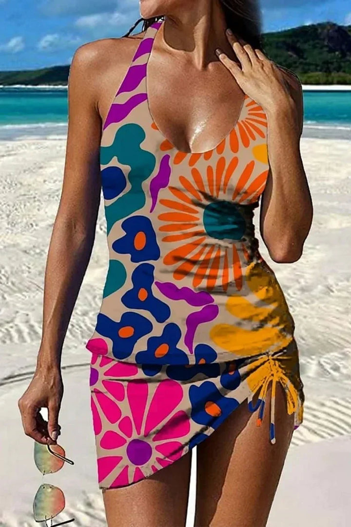 Floral Tankini with Shorts