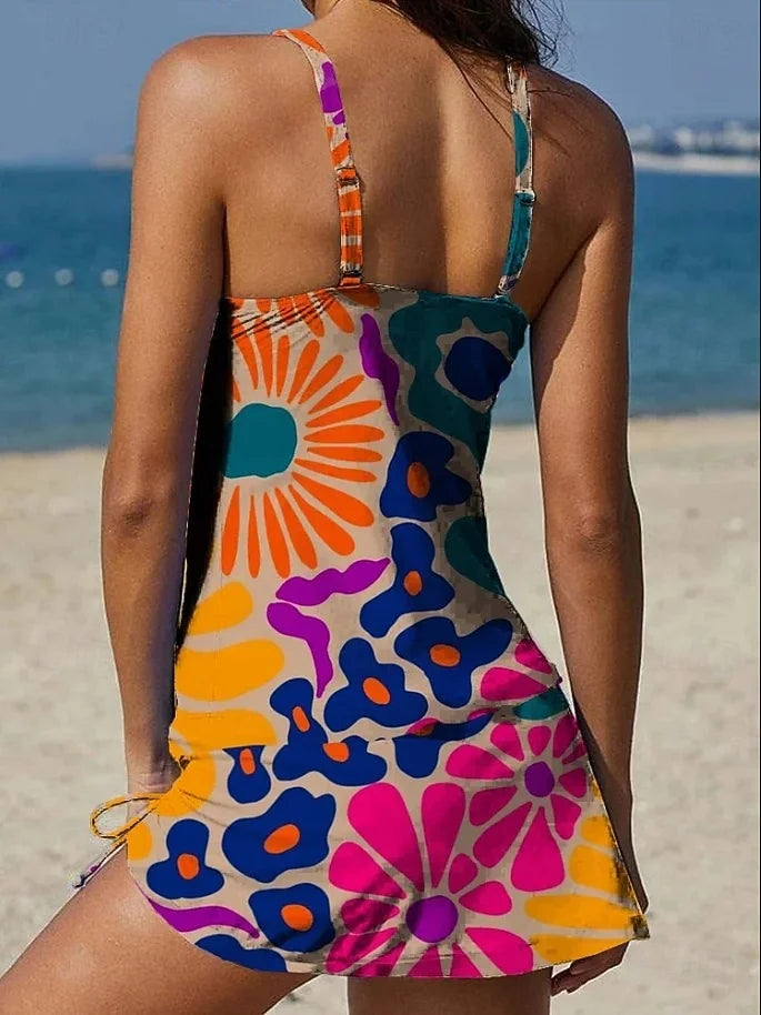 Floral Tankini with Shorts