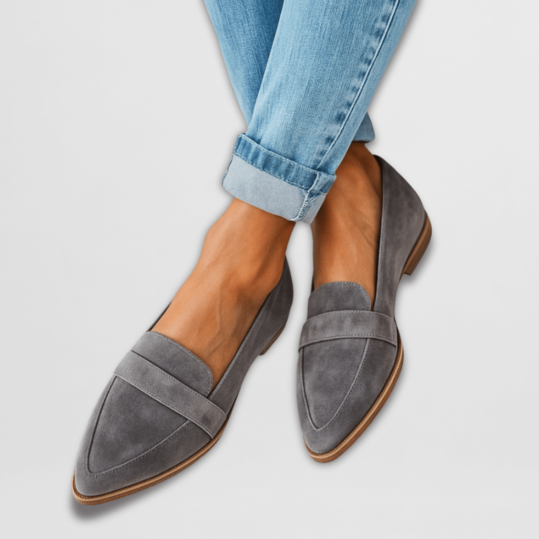 Helen | Mocasines ortopédicos de suave piel ante