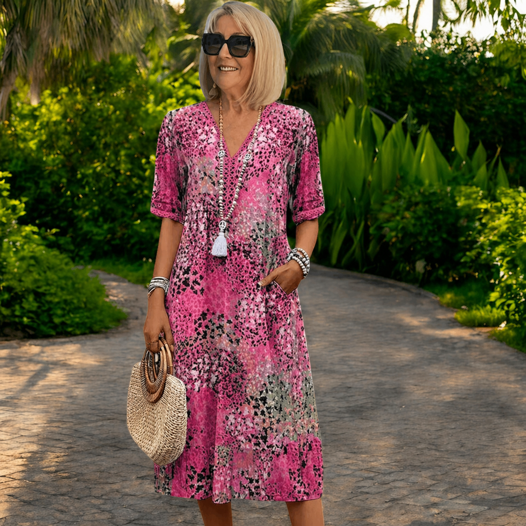 Iris – Vestido fluido ligero efecto favorecedor