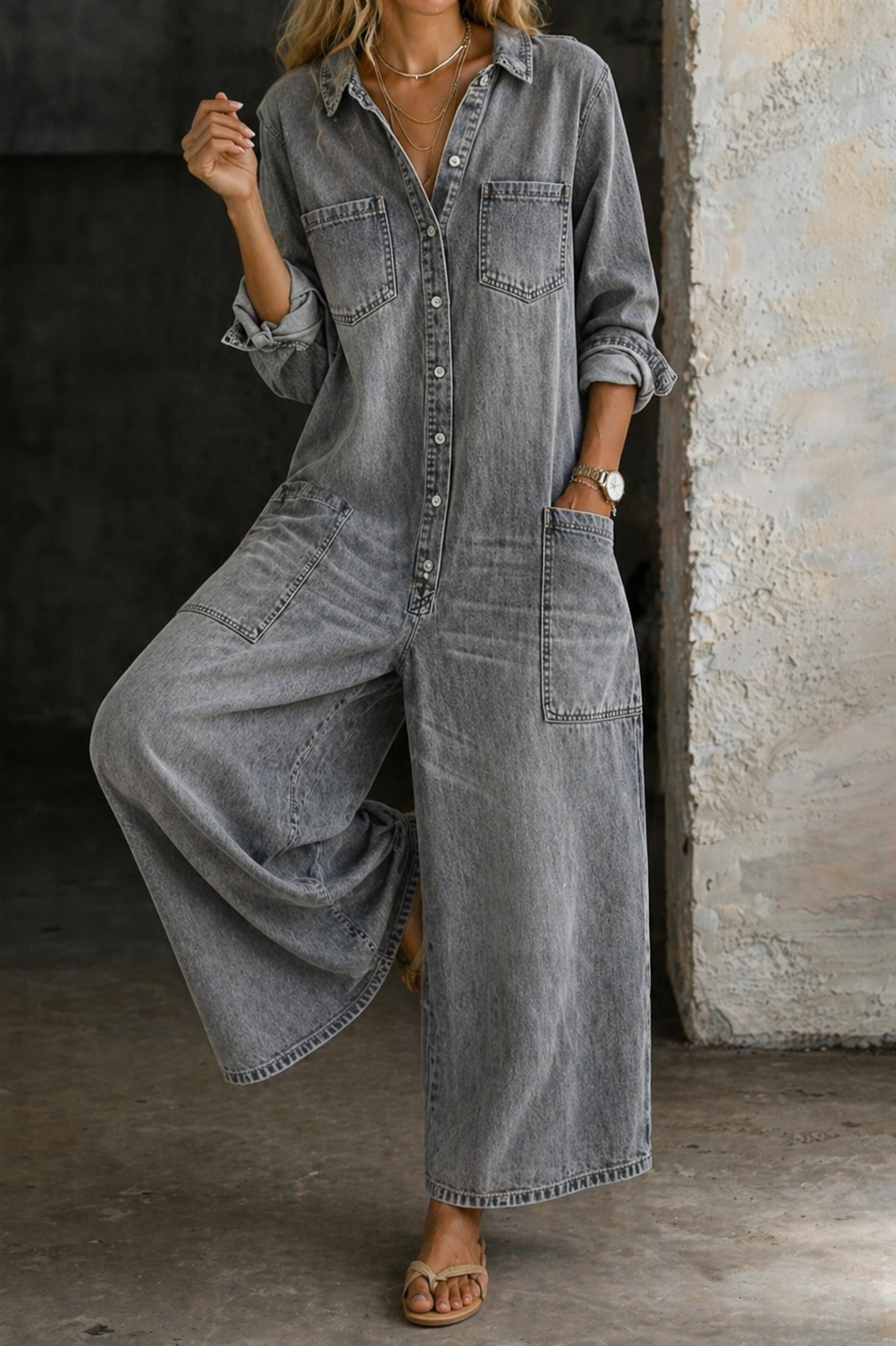 Vivienne | Mono de Denim Casual