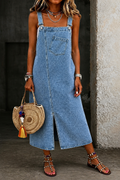 Susan | Vestido de Tirantes de Denim Casual