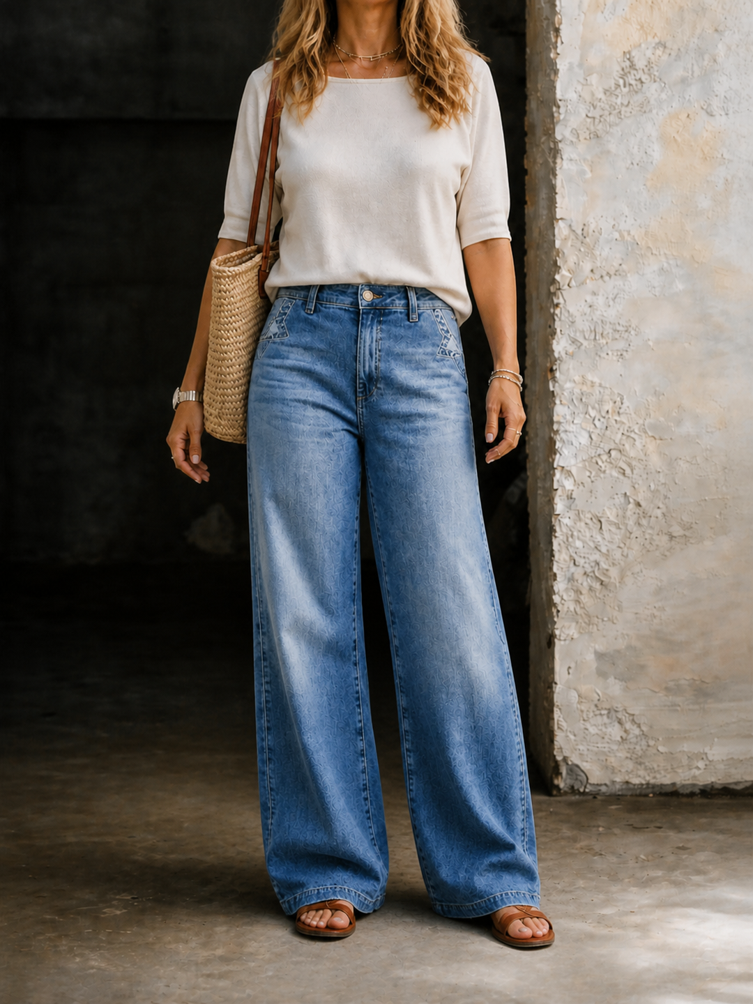 Madie | Jeans de tiro alto vintage