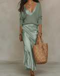 Elena | Vestido Satinado Midi