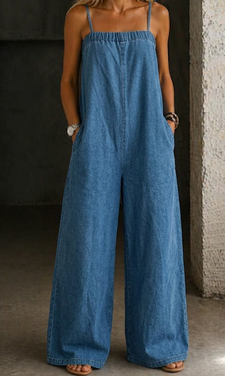 Madison | Mono de Pierna Ancha de Denim