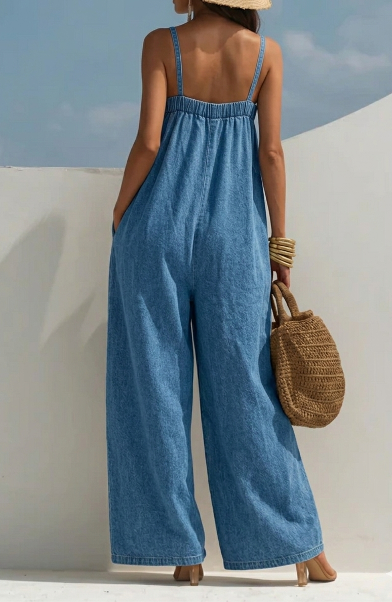 Madison | Mono de Pierna Ancha de Denim