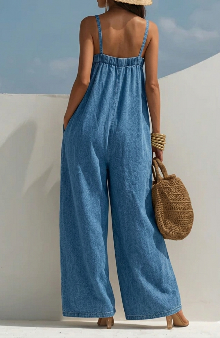 Madison | Mono de Pierna Ancha de Denim