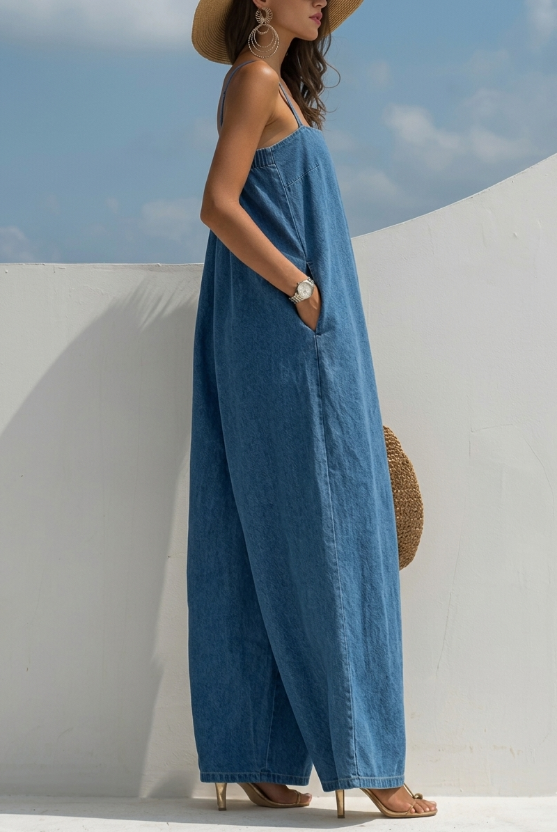 Madison | Mono de Pierna Ancha de Denim