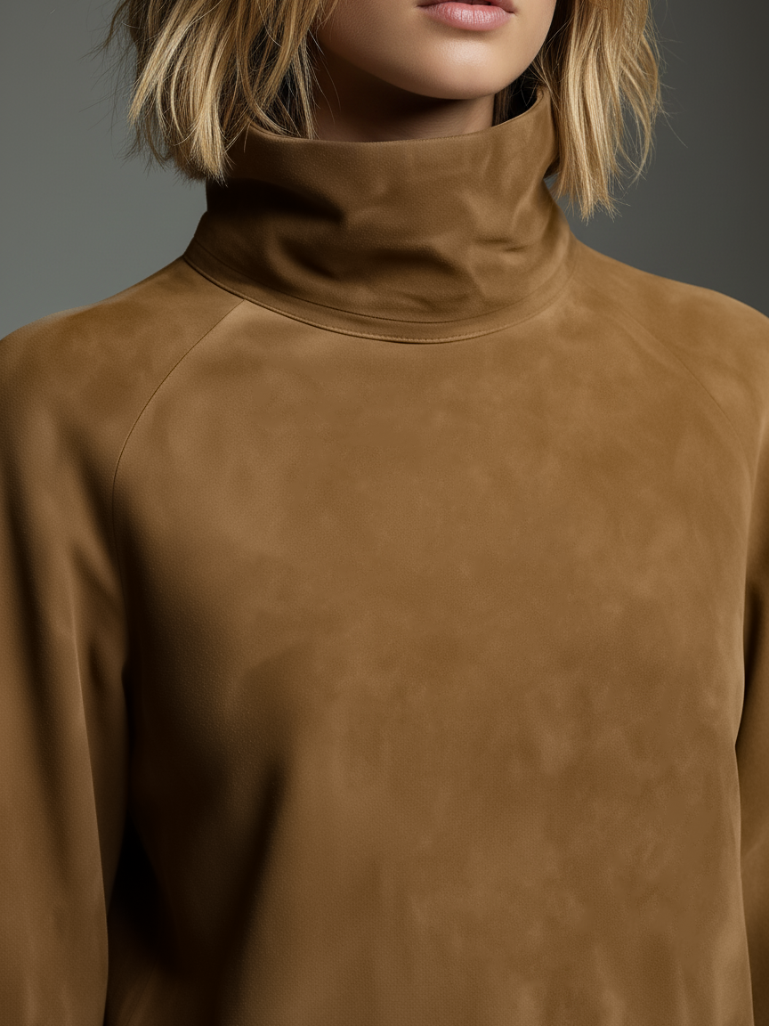 Vestido Corto de Cuello Alto