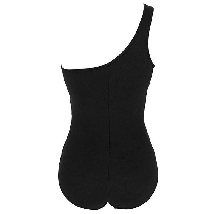 Nayla | Tu Elegante Traje de Baño de Un Solo Hombro en Tallas Comodas