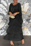 Vestido Capa Nora - Negro