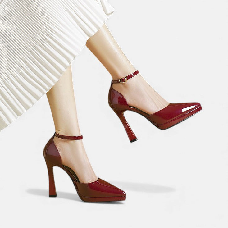 Tacones de Cuero Evette