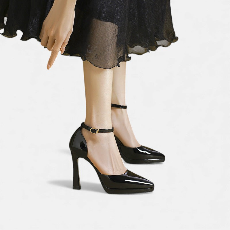 Tacones de Cuero Evette