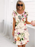 Hana – Vestido elegante y fluido con volantes
