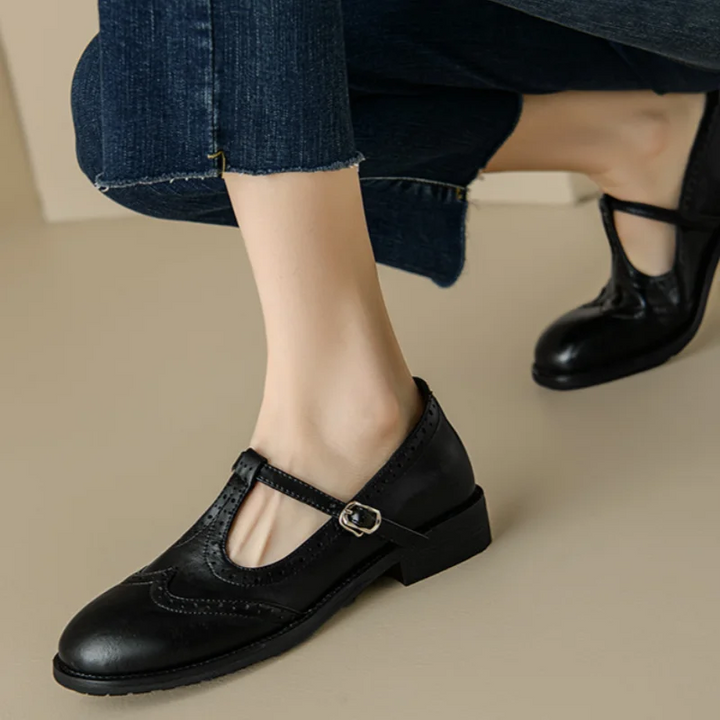 Sarah™ | Elegante Mary Jane con cinturino a T