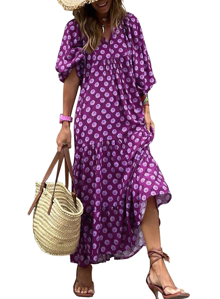 Vestido Maxi Boho Floral