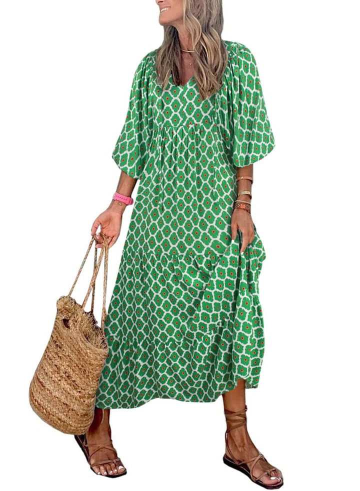 Vestido Maxi Boho Floral