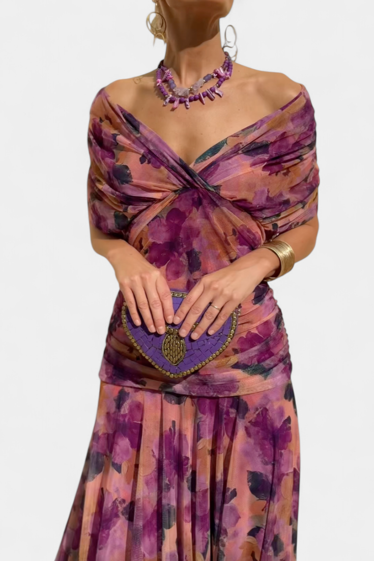 Vestido Elegante con Escote en V