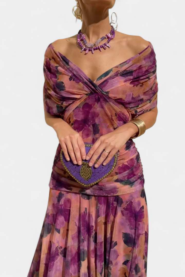 Vestido Elegante con Escote en V