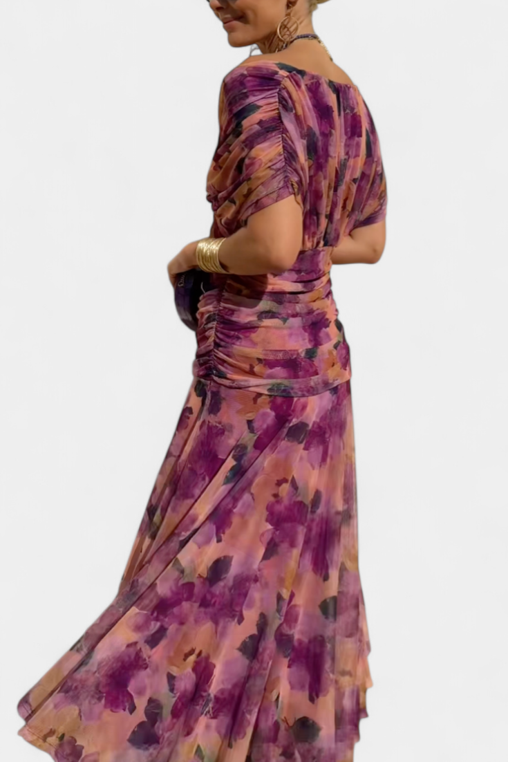 Vestido Elegante con Escote en V
